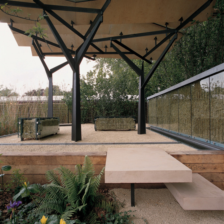 Sarah-Wigglesworth-Architects Chelsea-Flower-Show-Pavilion Detail Trees 1800