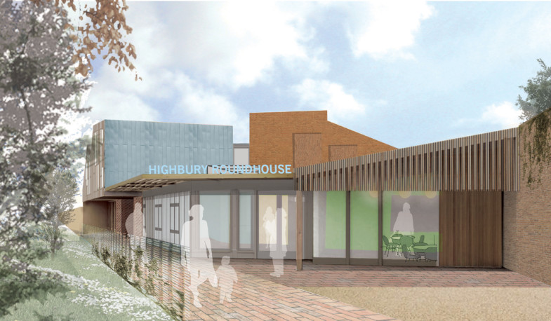 Sarah Wigglesworth Architects Highbury Roundhouse Front Entrance Perspective