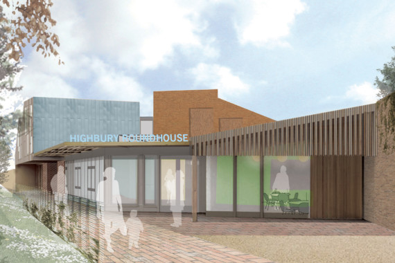 Sarah Wigglesworth Architects Highbury Roundhouse Front Entrance Perspective 1800